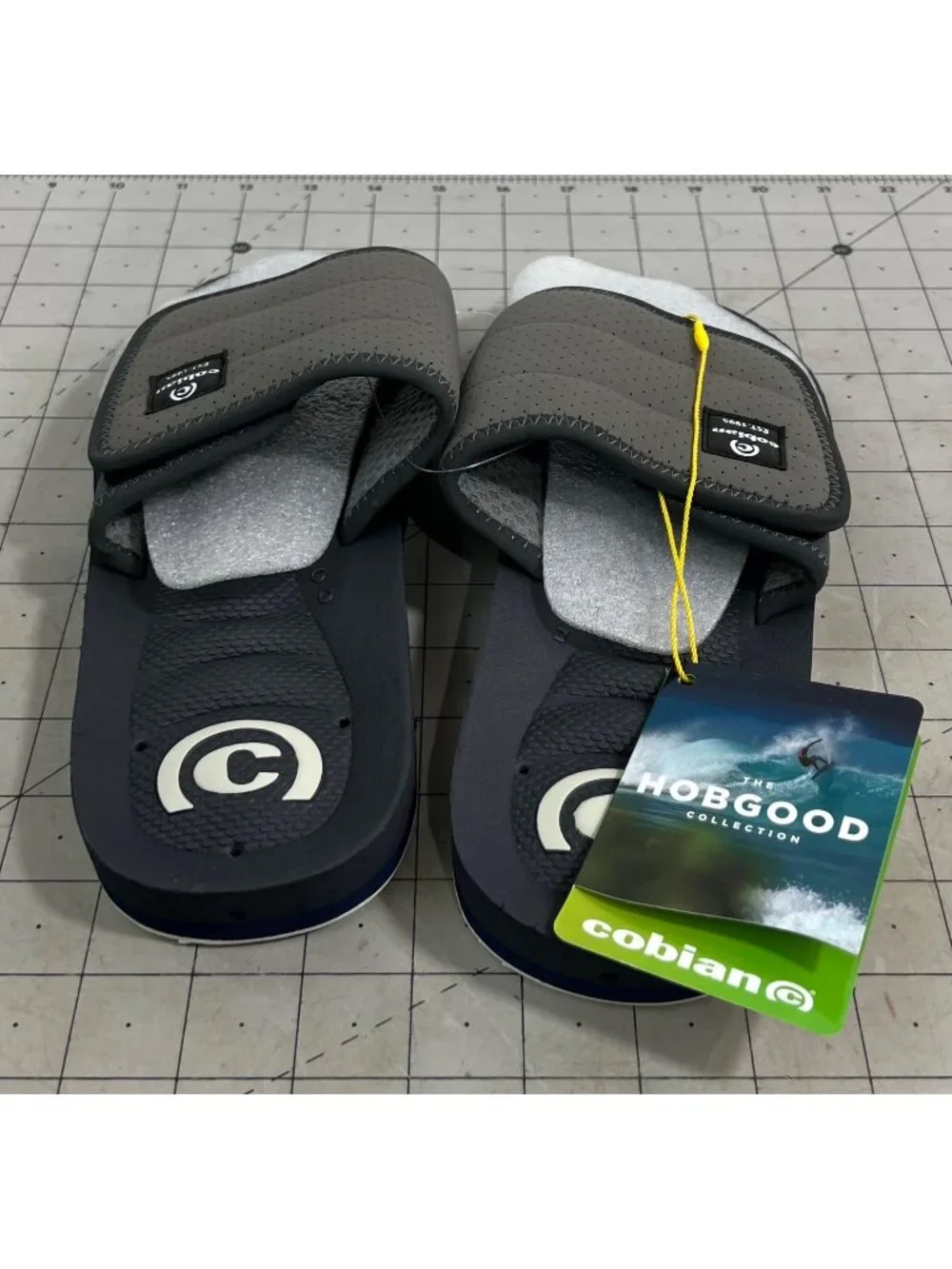 Cobian Men's Hobgood Draino Slide Flip Flops - Ocean Camo 8